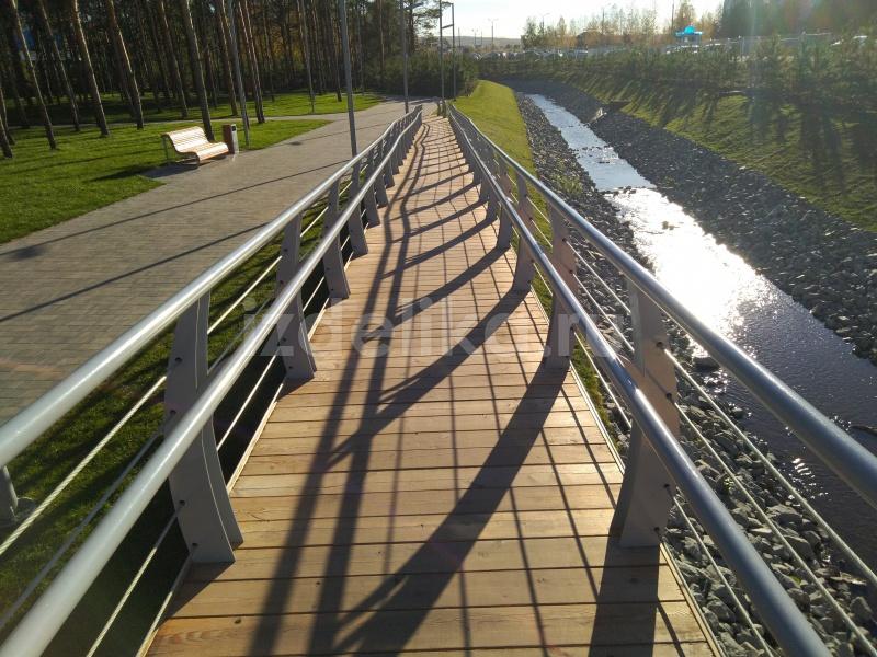 Мост с пандусом на винтовых сваях МСТ-0001